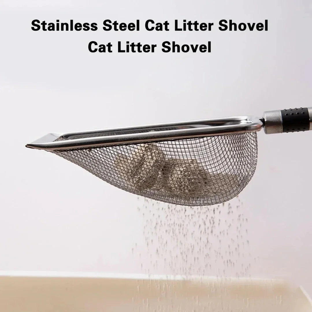Stainless Steel Cat Litter Scoop – Heavy-Duty, Easy-Clean & Rust-Resistant