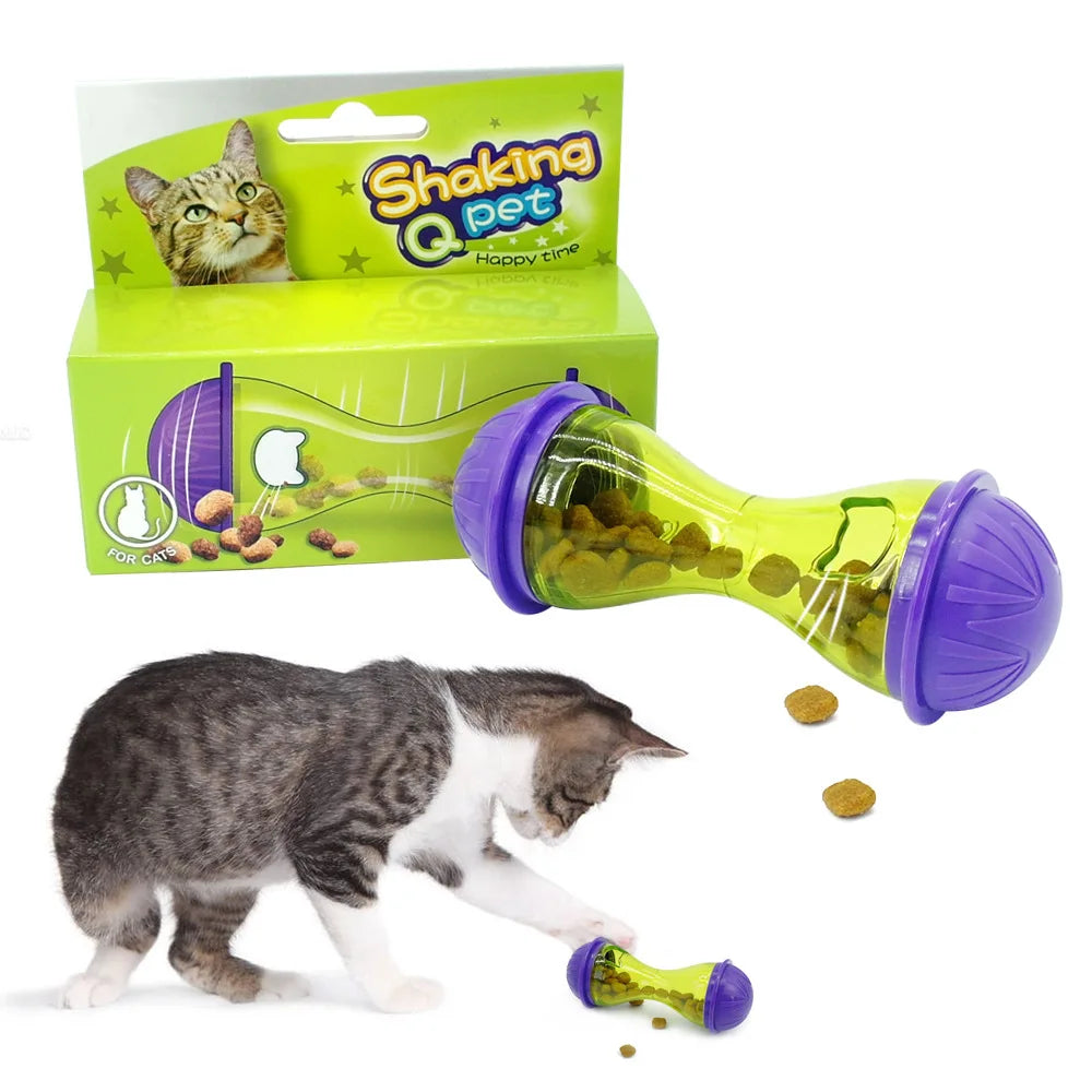 Interactive Tumbler Treat Dispenser – Pet Feeding Toy for Cats & Dogs